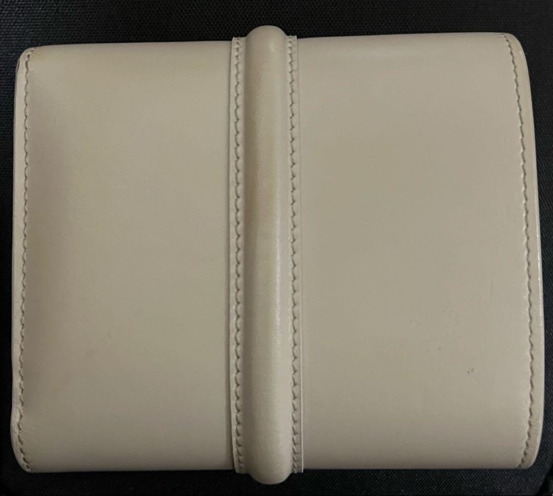 CELINE ホワイト 三つ折り財布