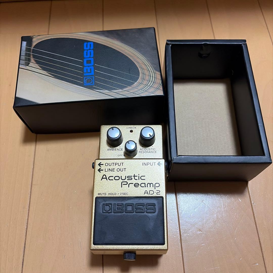 BOSS Acoustic Preamp AD-2 ゴールド