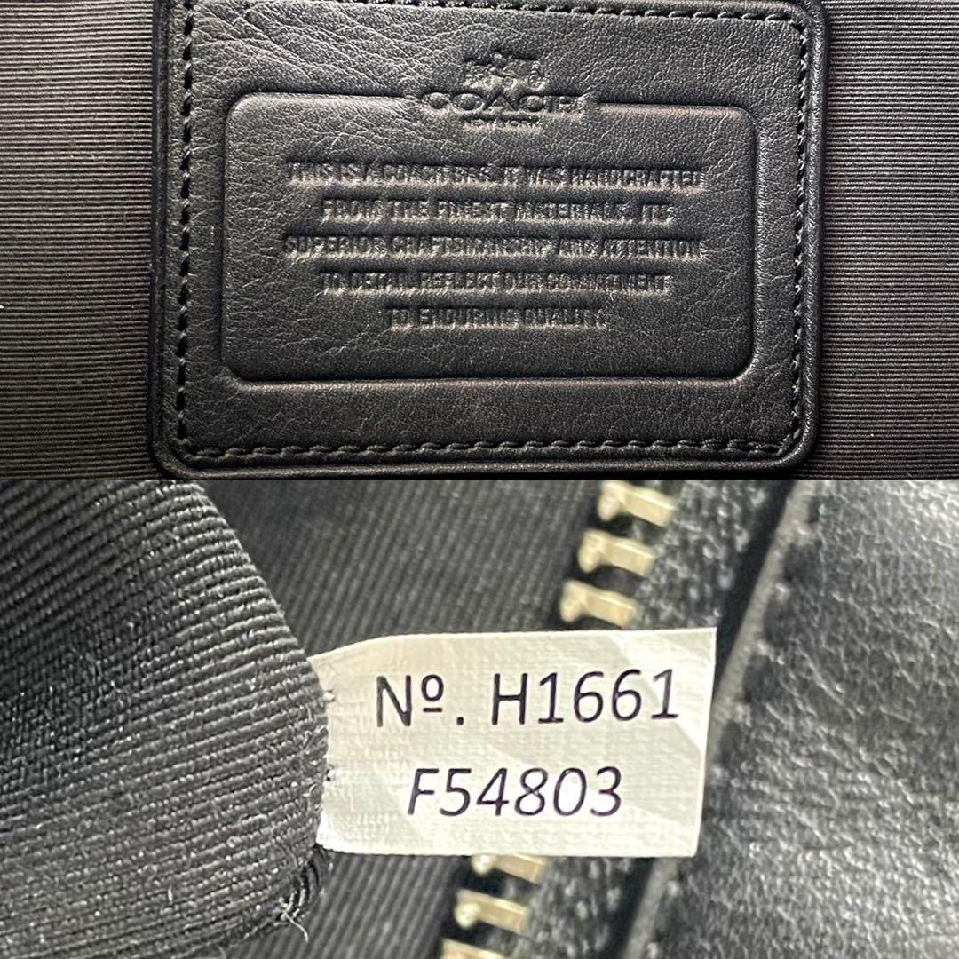 ✨美品✨コーチ　ビジネスバッグ　2way シグネチャー　クロスボディ　ブラック