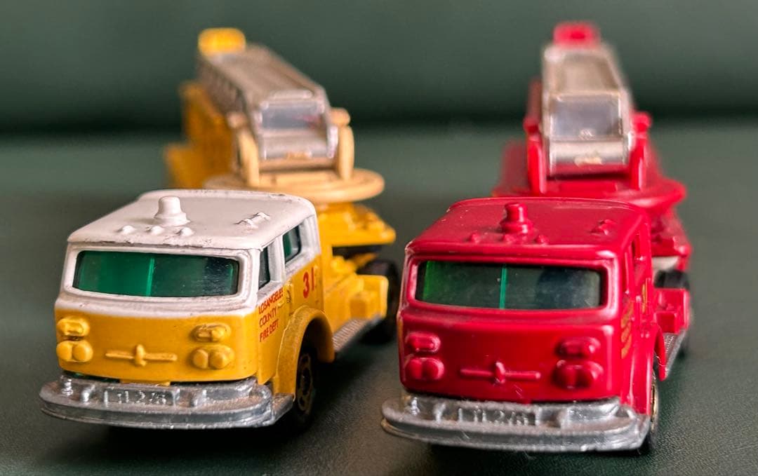 ロングトミカ アメリカン はしご消防車 2点セット