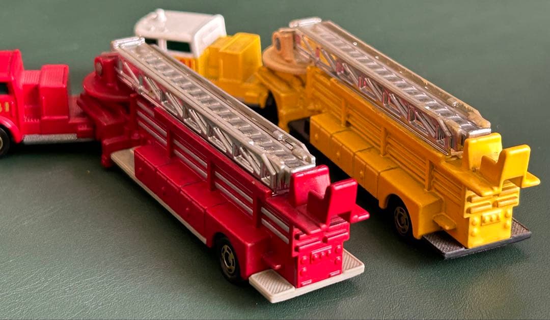 ロングトミカ アメリカン はしご消防車 2点セット