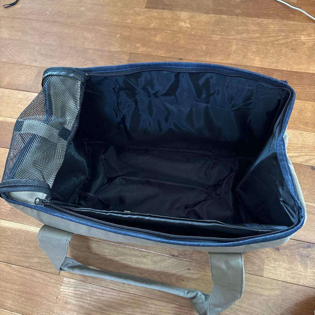 未使用　KAFUKAFU ストライプキャリーバッグ　適応体重7キロまで