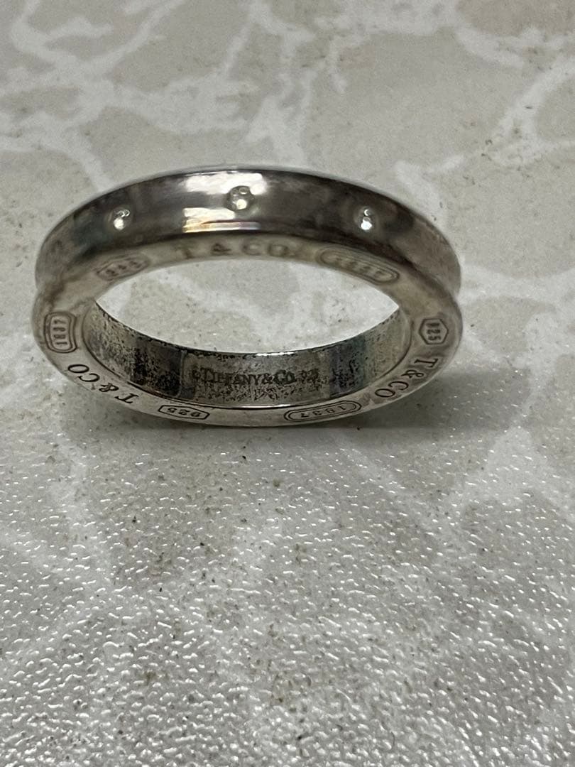 ②Tiffany & Co. 925 サークルペンダントチェーン付き 箱あり