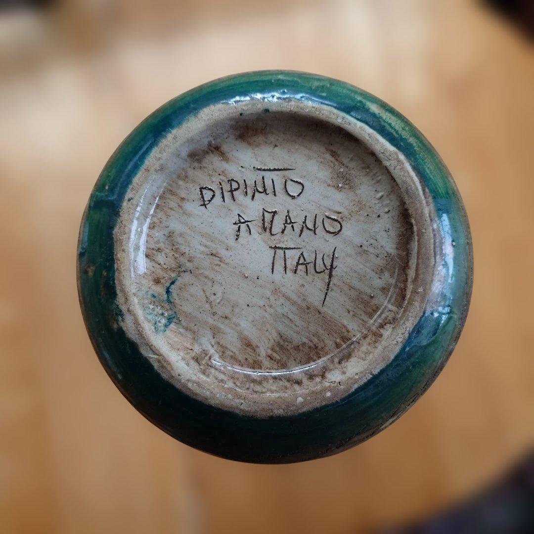 イタリア　ビンテージ 陶器製花瓶