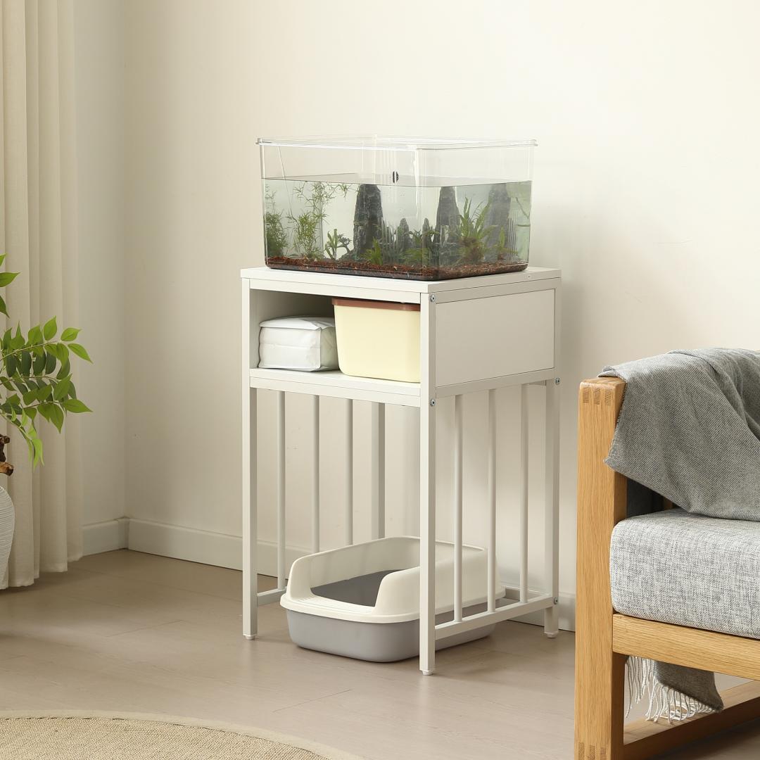 赤字価格！水槽台 水槽スタンド 45ｘ40cm 耐荷重100kg WHITE