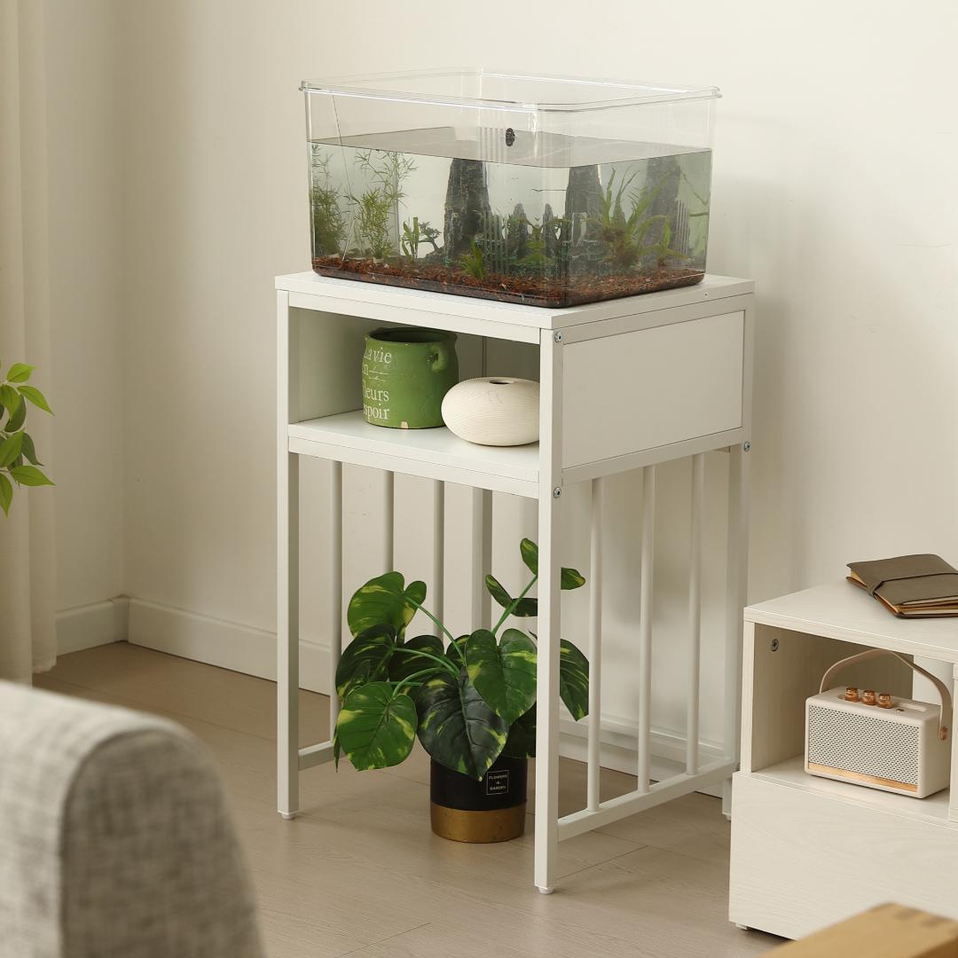 赤字価格！水槽台 水槽スタンド 45ｘ40cm 耐荷重100kg WHITE