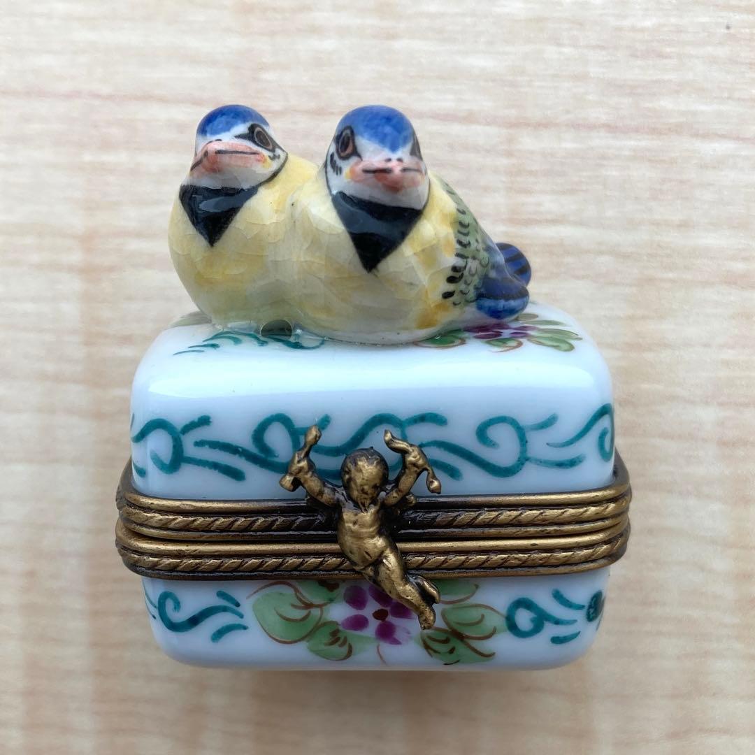 リモージュボックス　スズメ　love bird