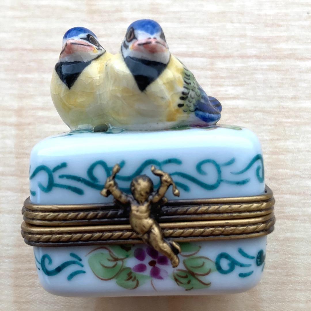 リモージュボックス　スズメ　love bird