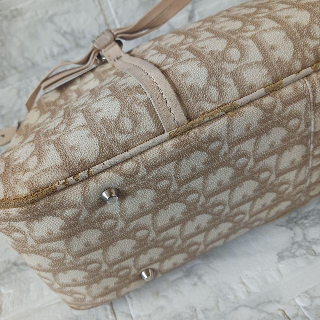 クリスチャンディオール　トロッターロマンティック　リボン　チェーンハンドバッグ