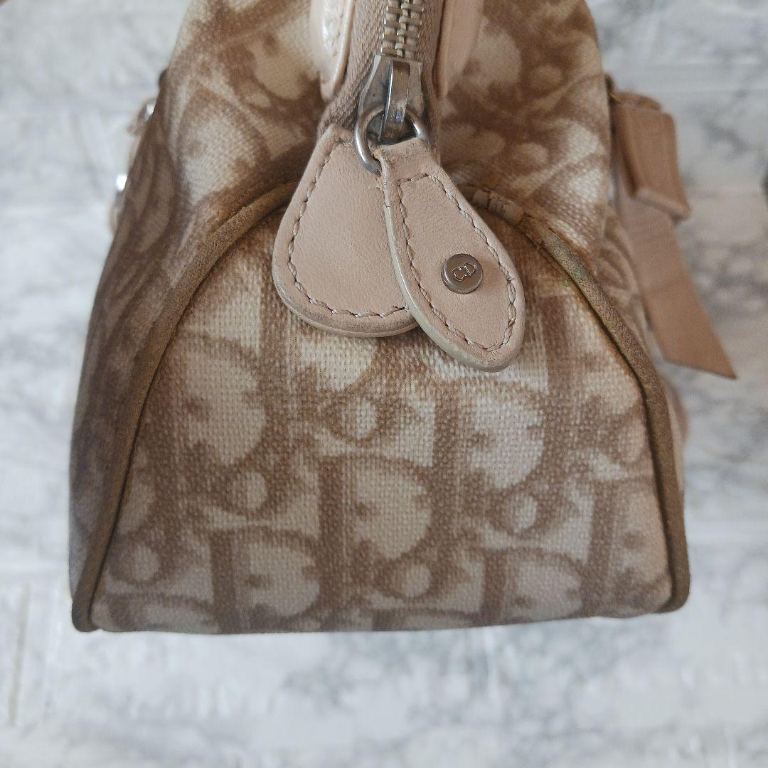 クリスチャンディオール　トロッターロマンティック　リボン　チェーンハンドバッグ