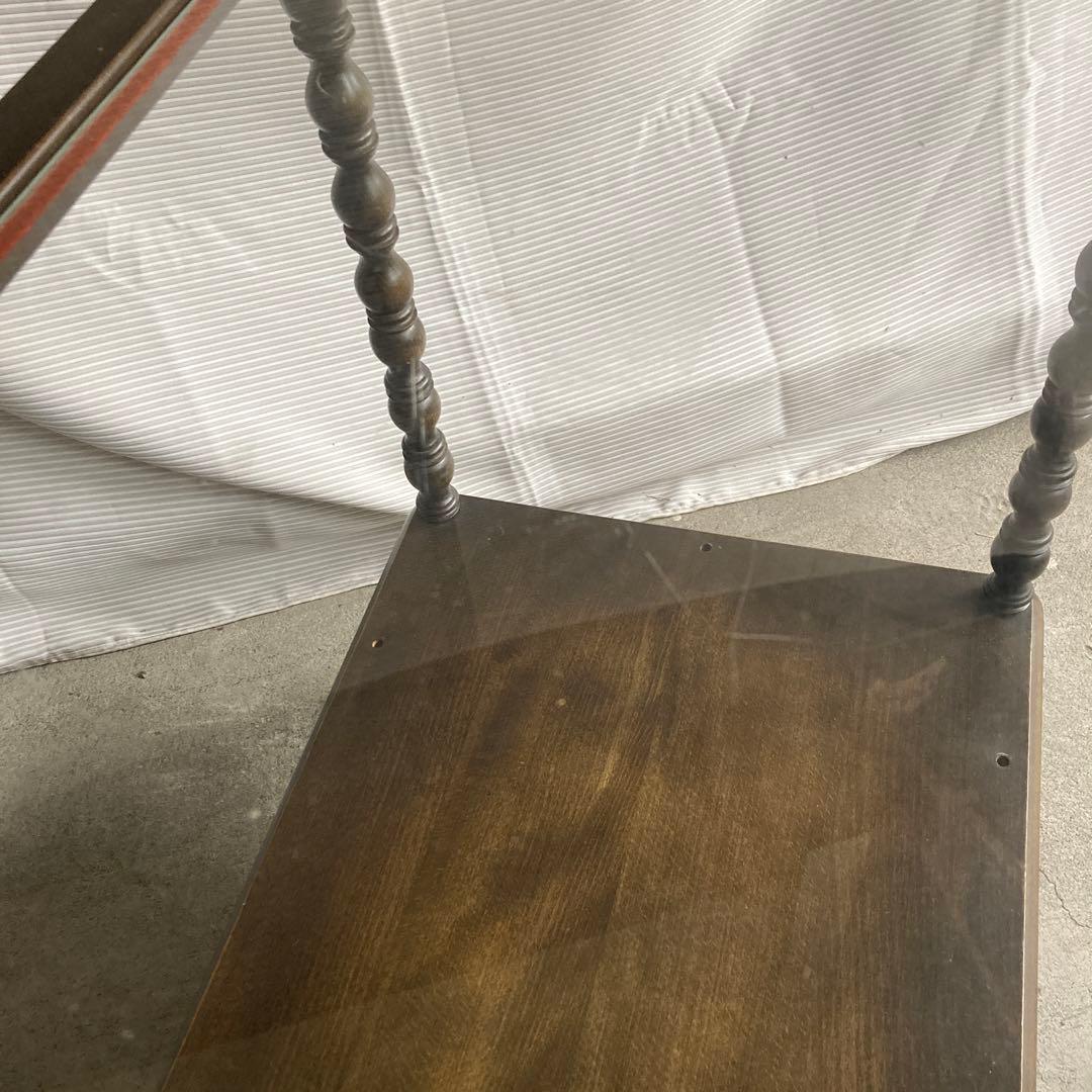 古道具　木製トロリーワゴン