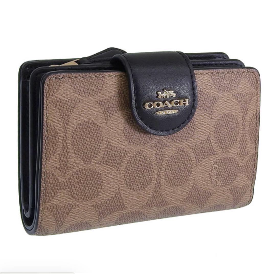 新品未使用　coach cw786imqqx　シュリンクあり 二つ折り財布