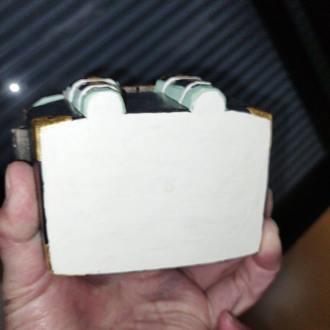 アンティーク　美品　奈良　一刀彫　具足柴田一華作