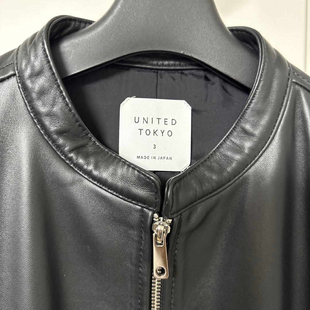 UNITED TOKYO シングルライダースジャケット