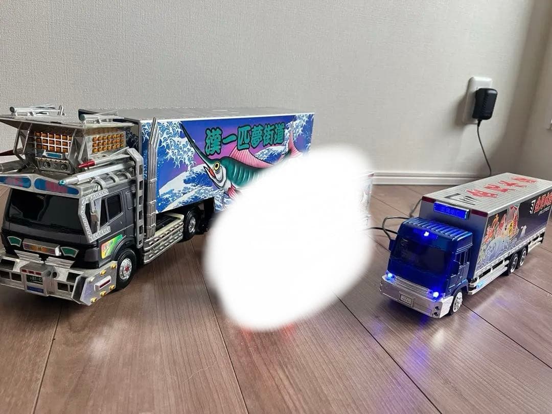 1番星　デコトラ模型　電飾付き　２台 アオシマ トラック野郎 ダンププラモデル