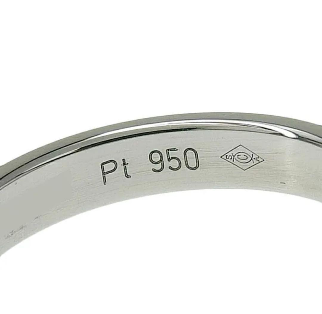 【極美品】CARTIER Cドゥカルティエ 1Pダイヤ プラチナリング 8号