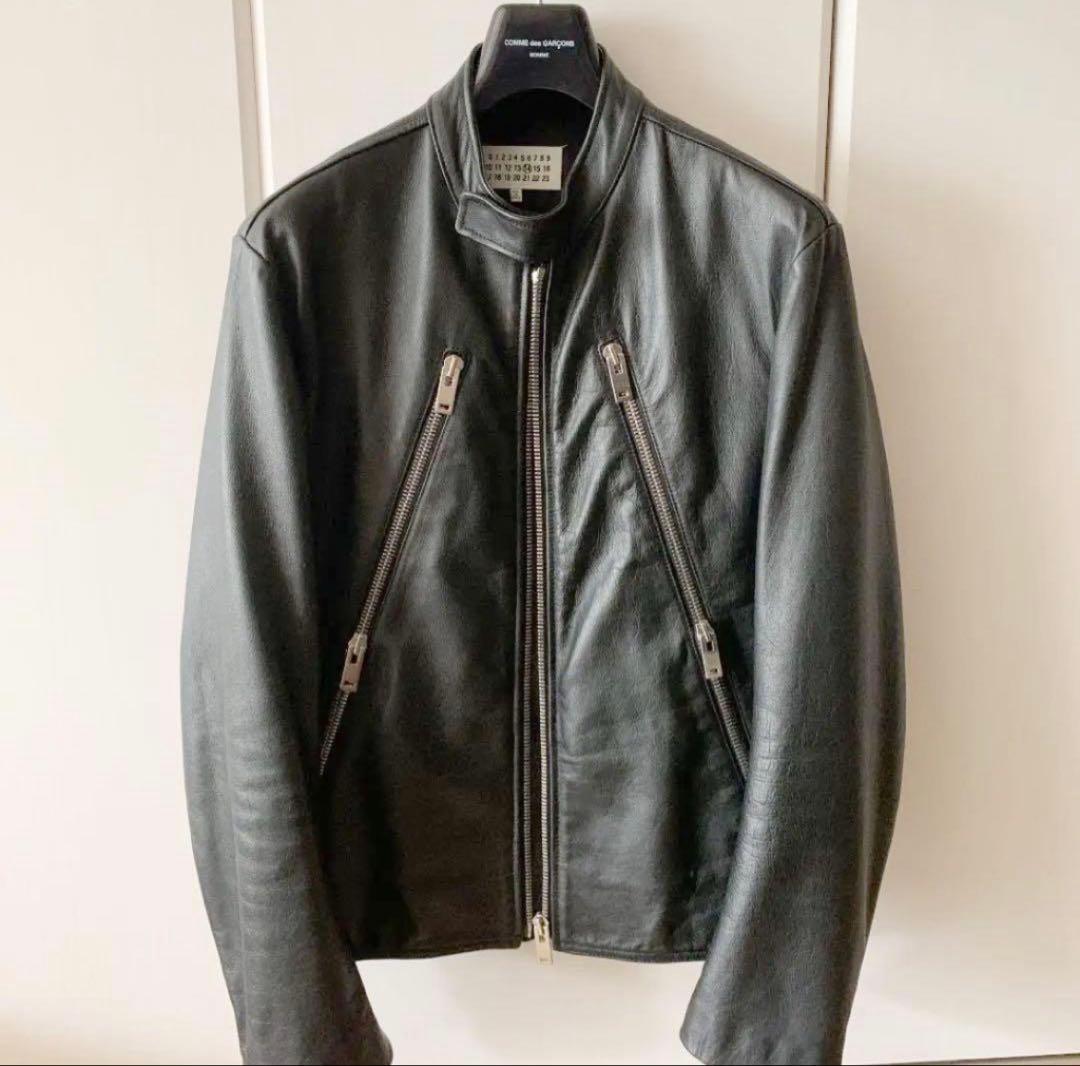 Martin Margiela 八の字 レザージャケット　15ss 46