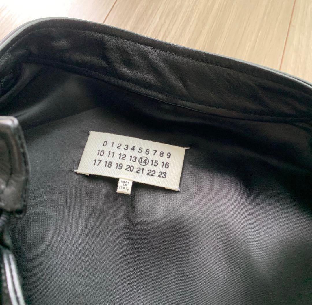 Martin Margiela 八の字 レザージャケット　15ss 46