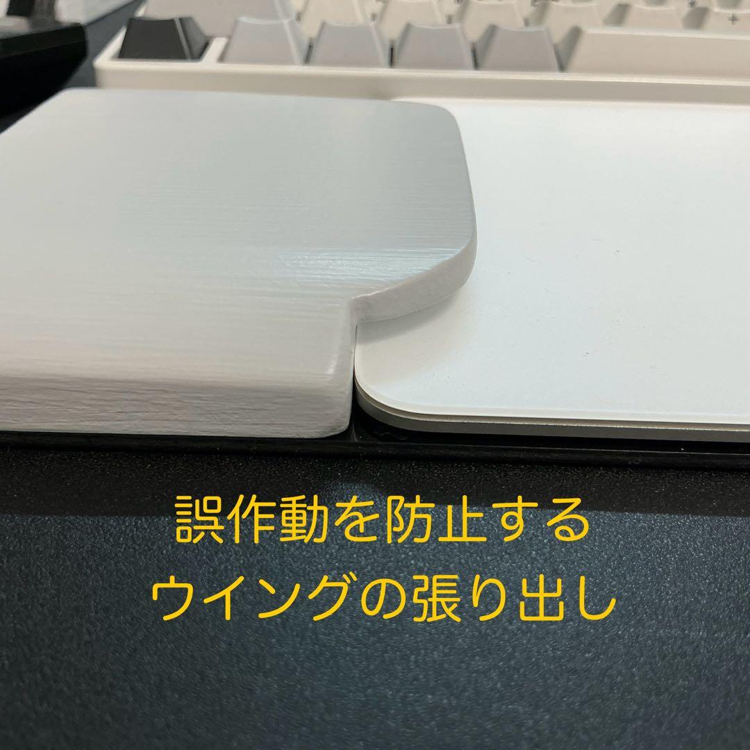 オーダー作品　リアルフォースR3TKL対応　ウイング付パームレスト ライトグレー