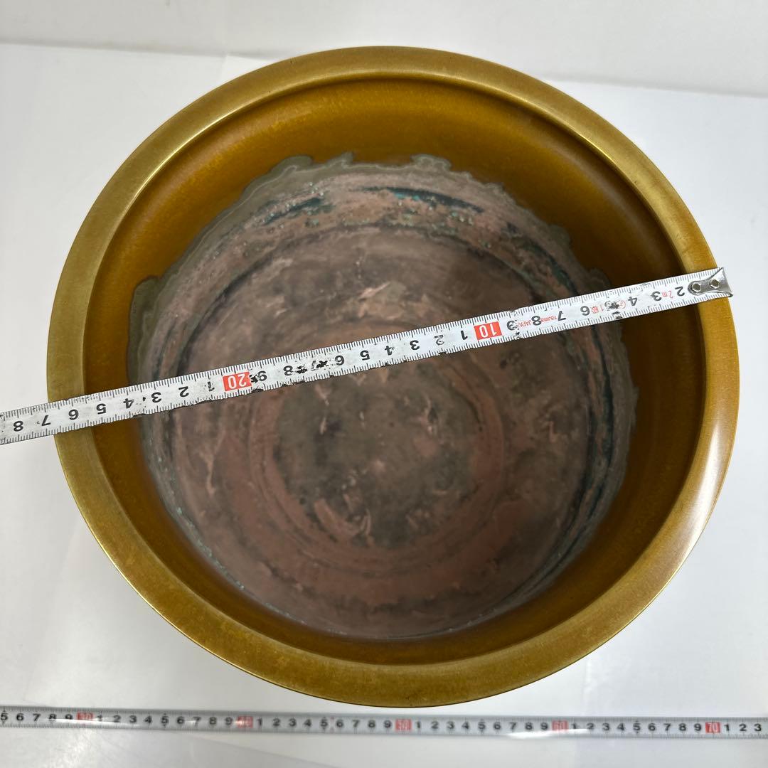 金谷五郎三郎　黒唐銅蓮萌式火鉢　共箱　トトサカ　東さ7-0421☆2F