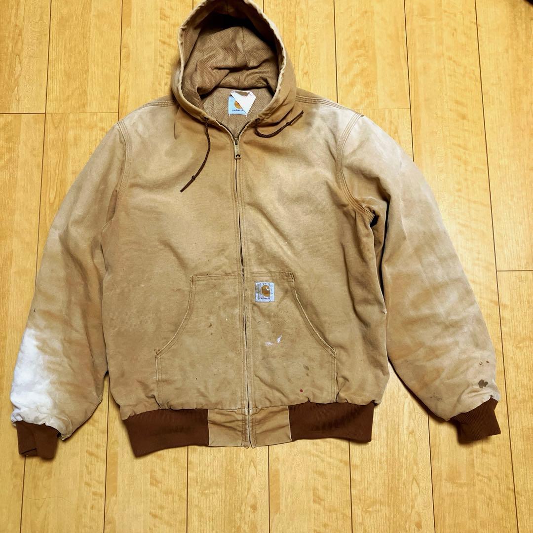 星タグ　カーハート　アクティブジャケット　アメリカ製　L 90s