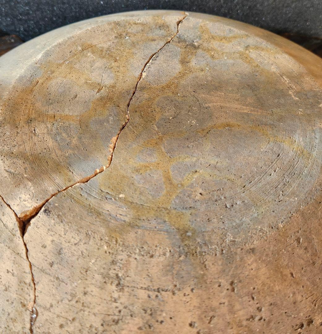 古墳時代〜平安時代　土師器　赤褐色土器　盤　皿　直径 約25.9cm　岩手県出土