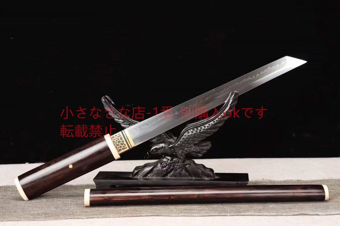 12インチT10焼刃シリーズ黒檀象牙唐刀 古兵器 刀装具 日本刀 模造刀