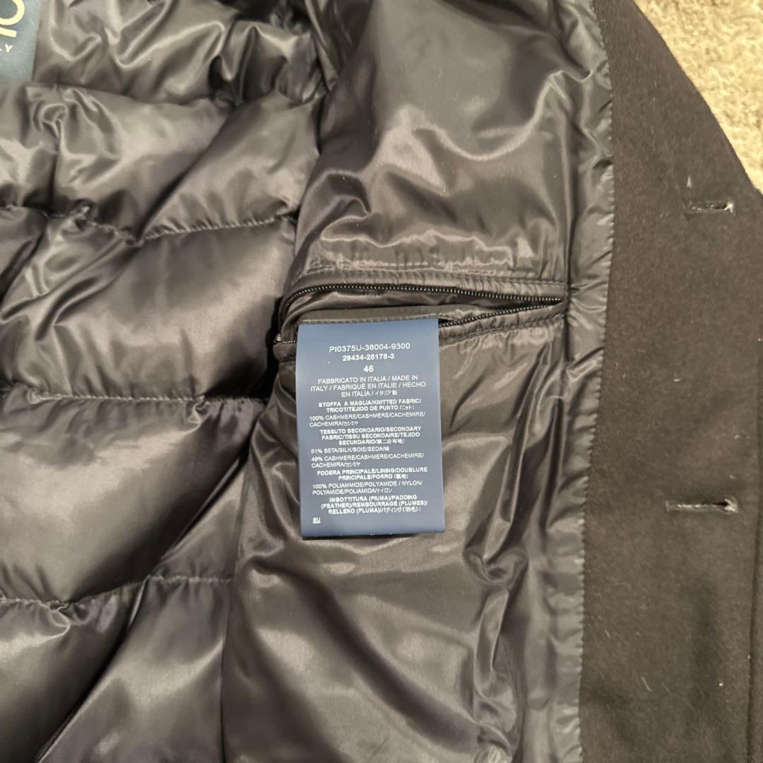 HERNO シルクカシミア×ローゲージカシミアスタンドカラーコンビダウン