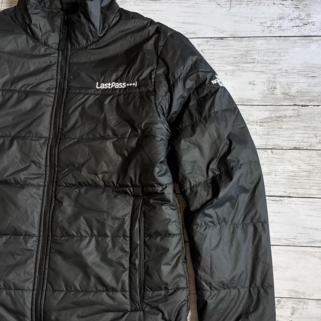 k*n様 ノースフェイス 中綿ジャケット M ブラック 企業ロゴ LastPas