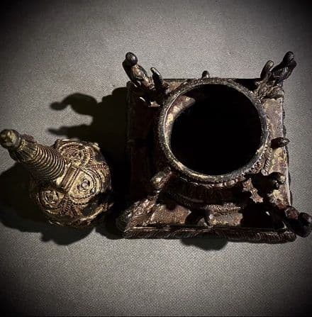 銅器 仏教 金仏舎利塔 古美術 コレクション品 銅製 工芸品 彫刻装飾品置物
