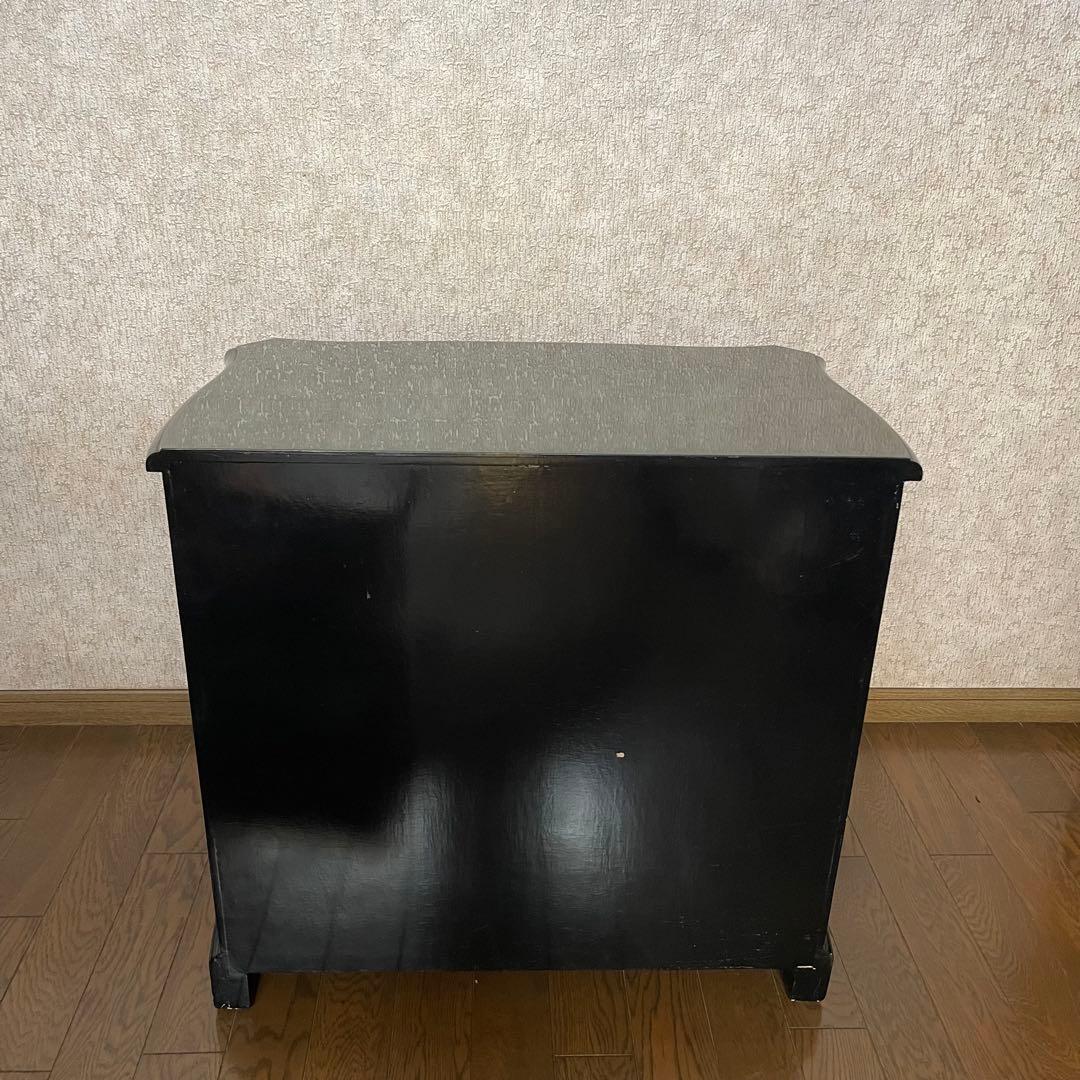 【ヴィンテージ・キャビネット】45X81X77 花柄の装飾箪笥　アジアン家具