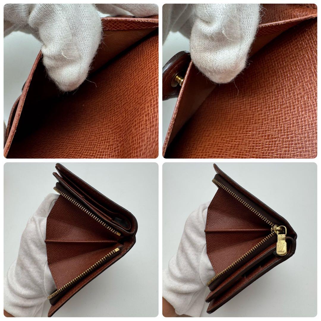 美品✨️ルイヴィトン　モノグラム　コンパクトジップ　二つ折り財布　財布　ミニ