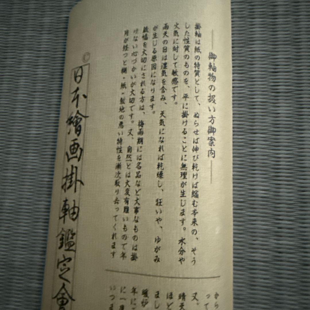 掛け軸　清流鮎　仲田龍安　作