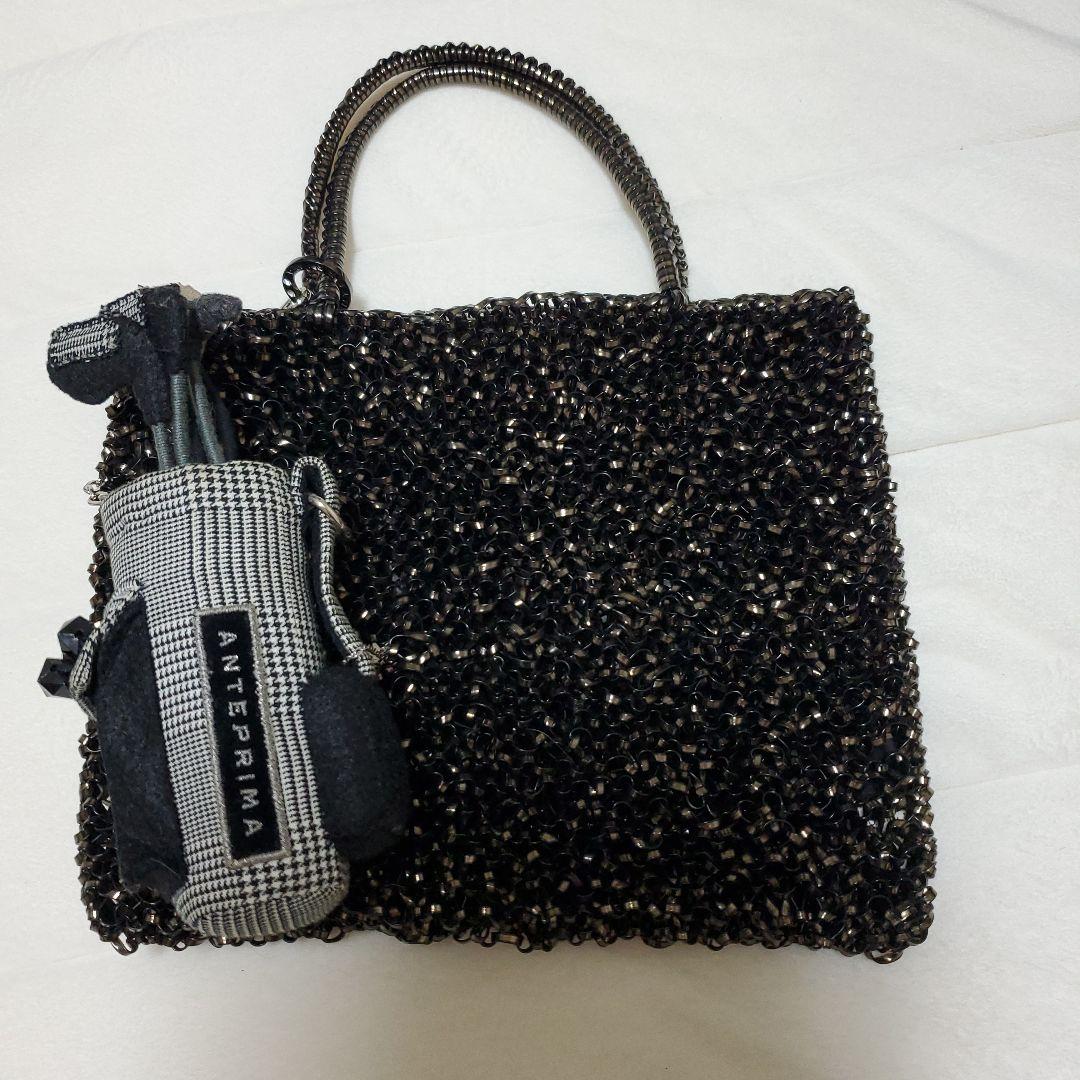 ANTEPRIMA ビーズ ハンドバッグ ブラック