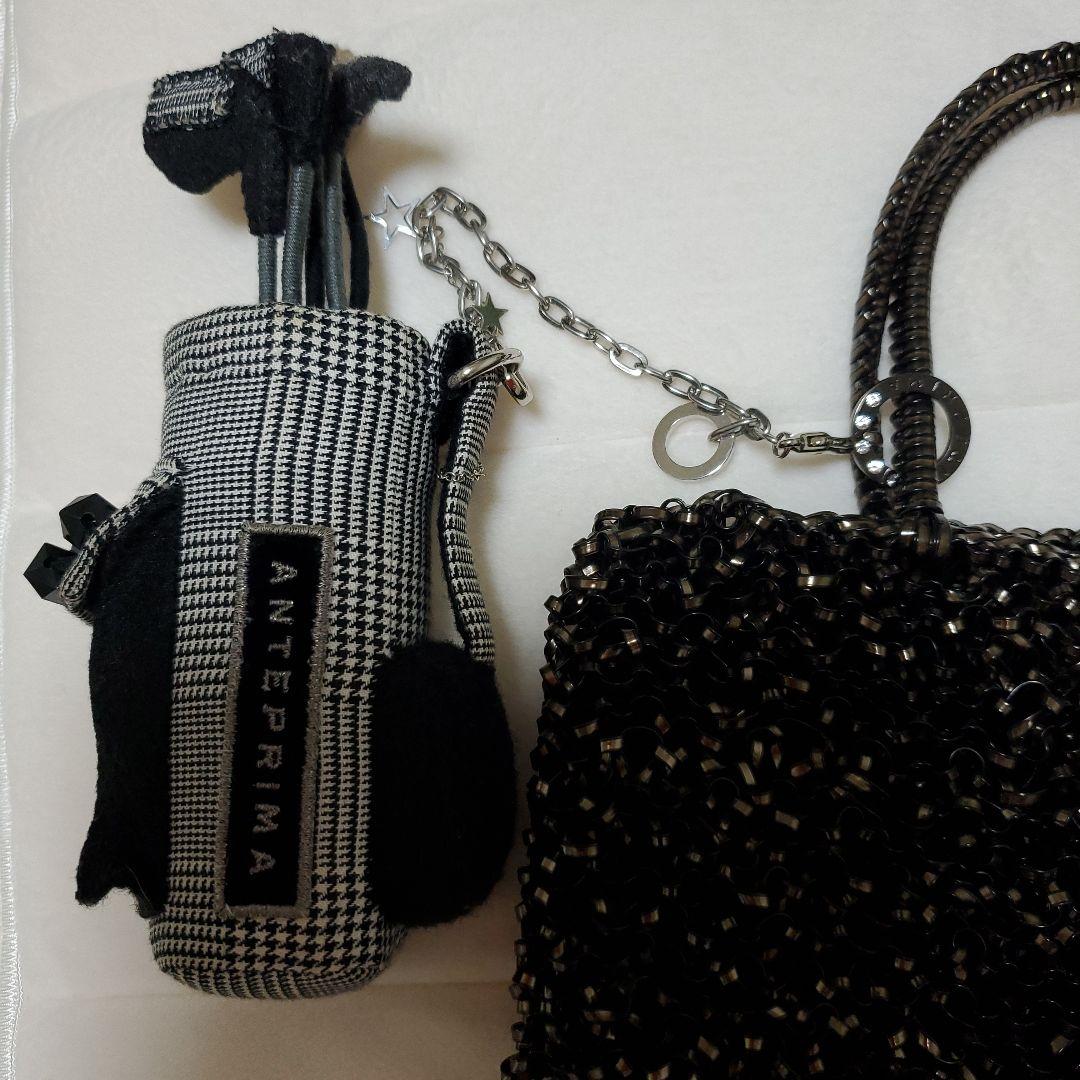 ANTEPRIMA ビーズ ハンドバッグ ブラック