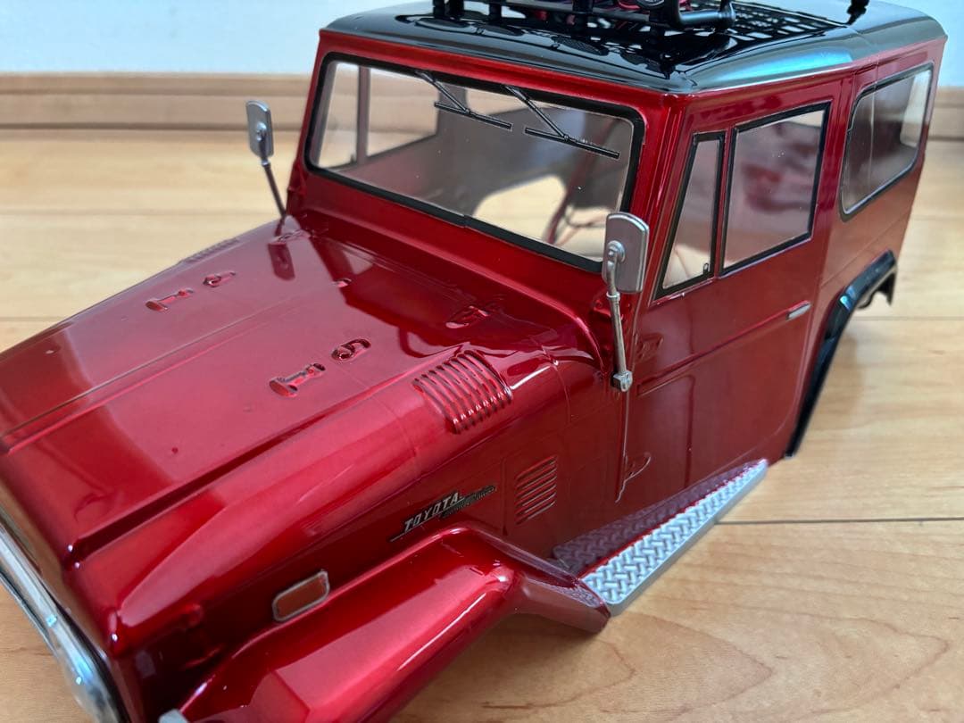 の*り様 【新品！キャンディレッド！】タミヤ LED8灯 ランクル40 ボディ！