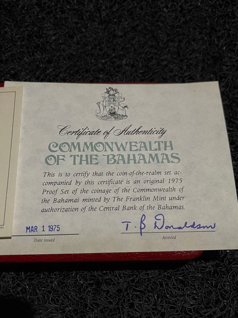 TK 1975年版 バハマ連邦公式 プルーフセット