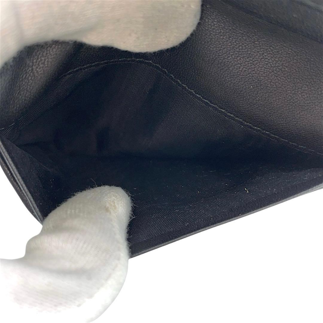 【美品】ボッテガヴェネタ　折り財布　イントレチャート　黒　ブラック