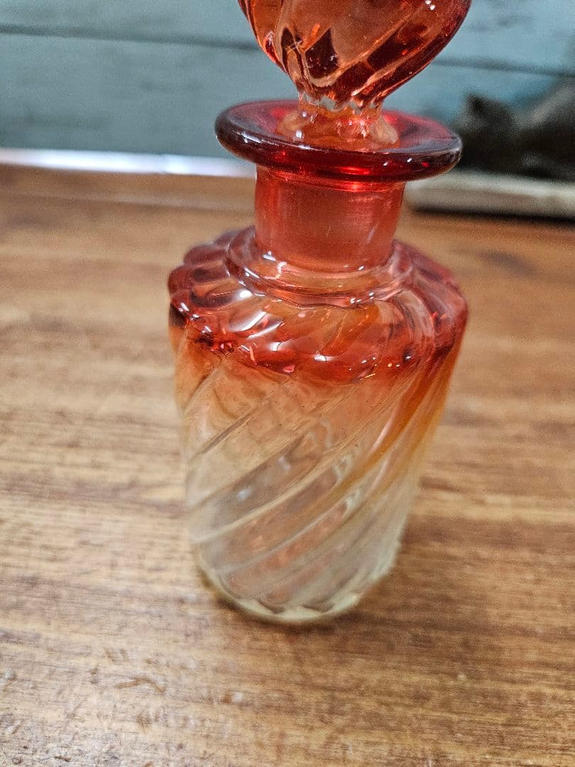 オールドバカラ BACCARAT バンブー ローズ 香水瓶 蓋付き ボトル