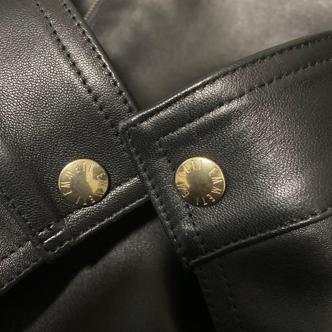 EMMETT ユリゴールドシングルライダースジャケット48