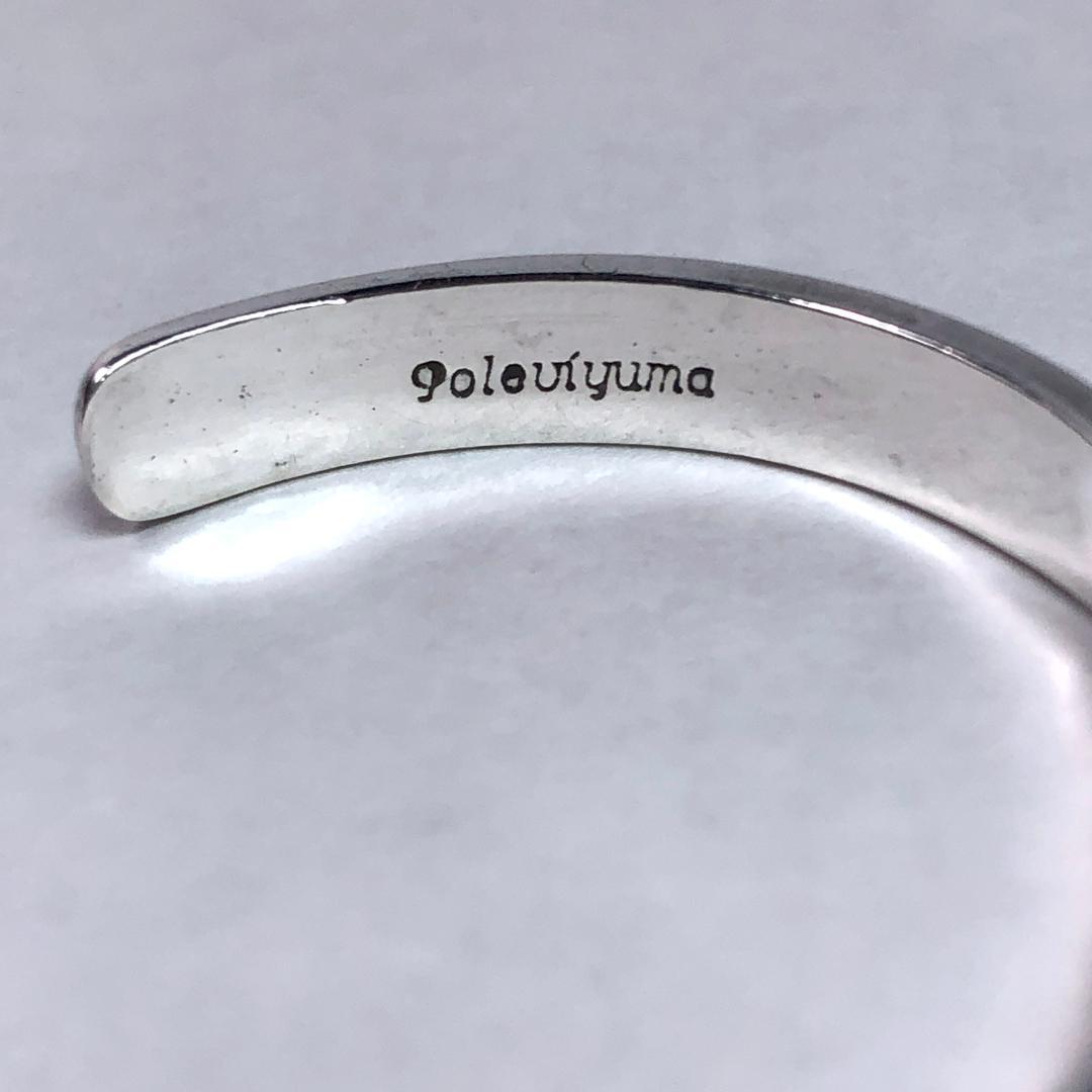 インディアンジュエリー　ホピ族　バングル　スターリング シルバー　オーバーレイ