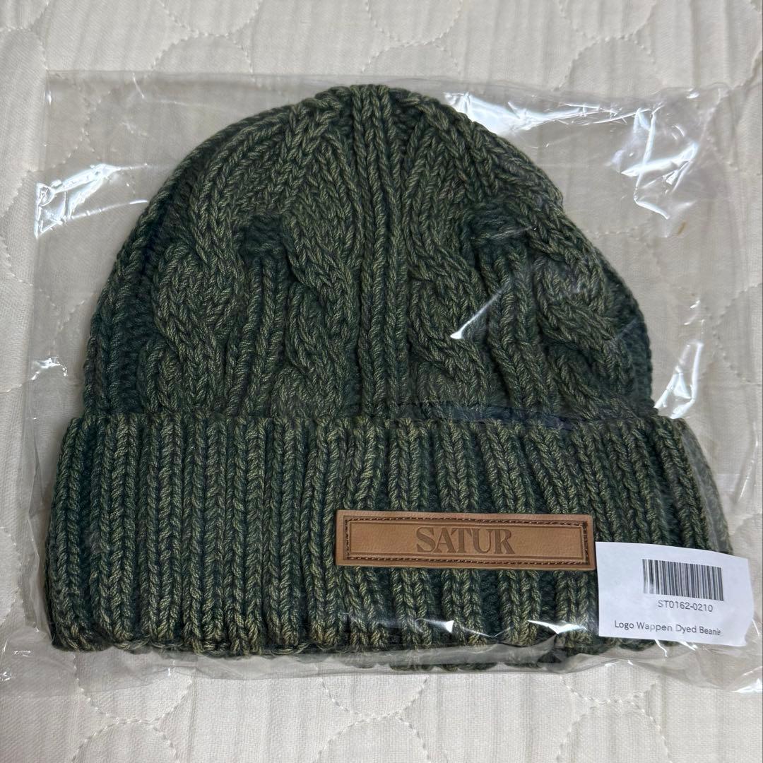 SATUR ロゴワッペン ビーニー