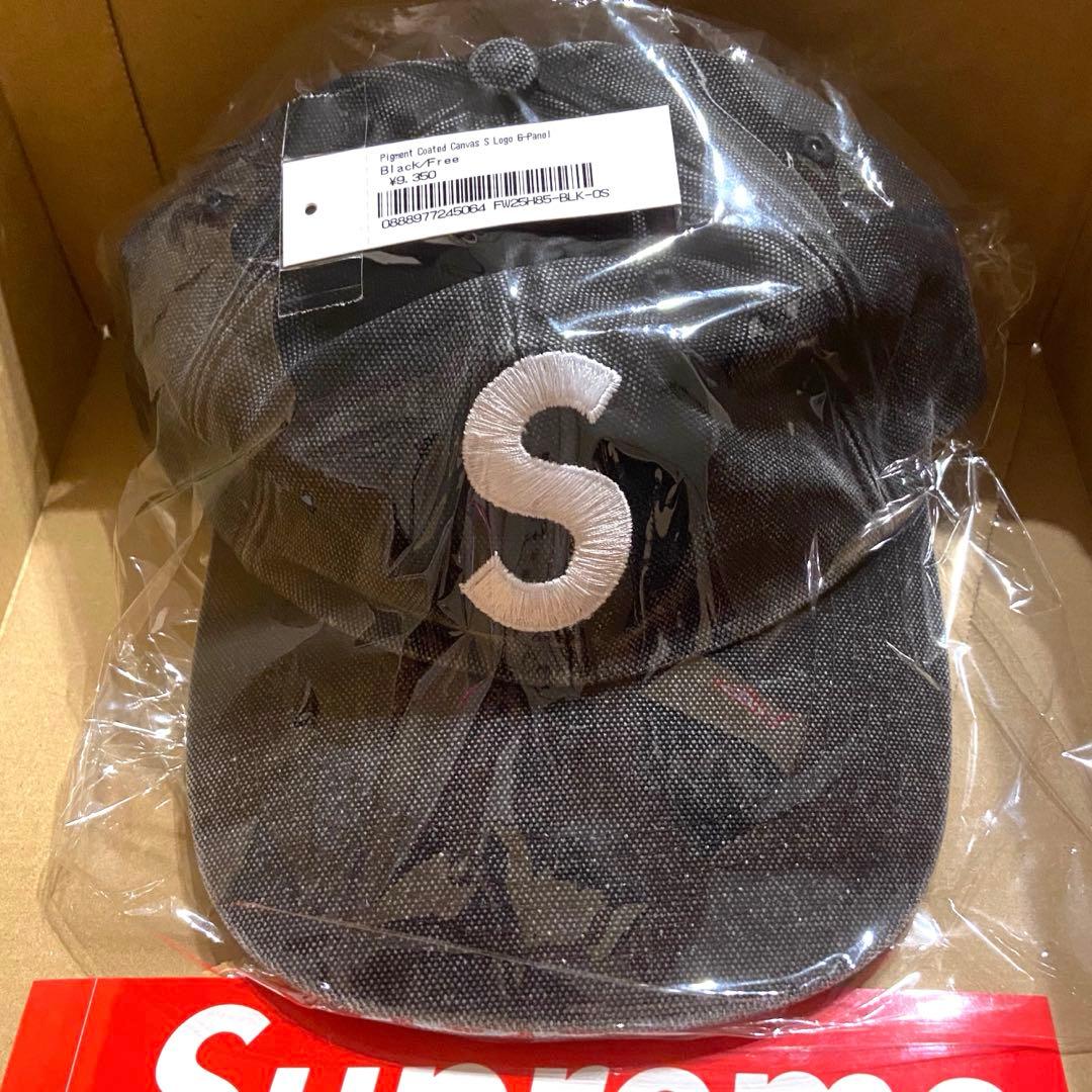 【新品】Supreme Pigment S Logo 6-Panel 黒