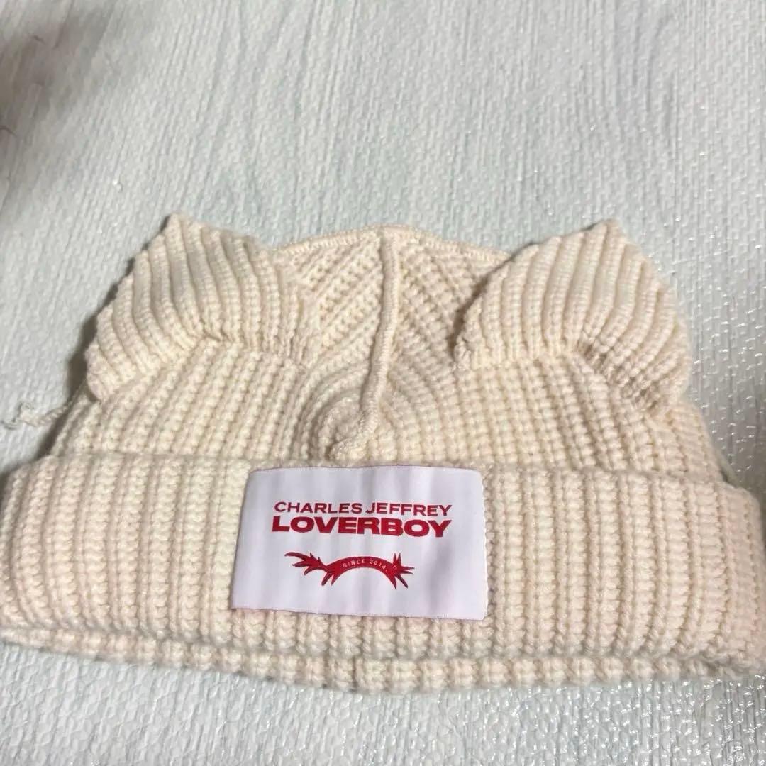 charles jeffrey LOVERBOY ニット帽　タグあり バッチあり
