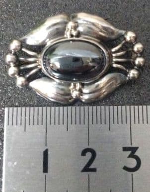 【希少 美品】  30 ヘマタイト ブローチ SV925