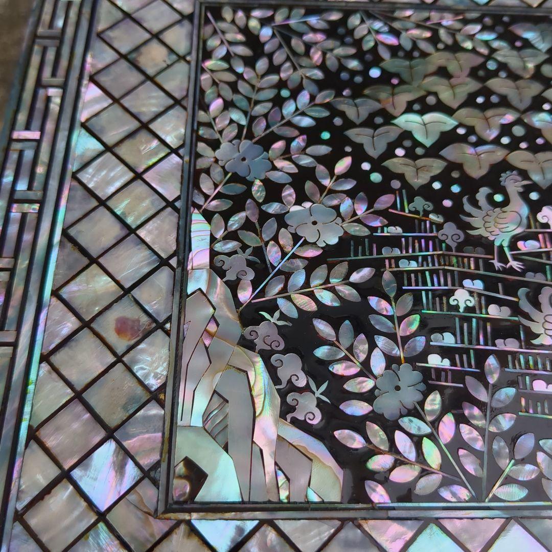 韓国　鳳凰　亀　螺鈿細工　ジュエリーボックス　宝石入れ　伝統工芸　李朝　指輪