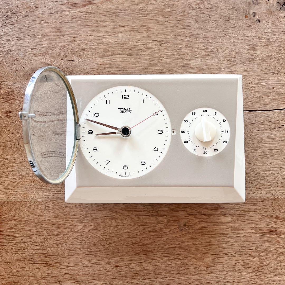 ドイツ・DIEHLの陶器製ウォールクロック