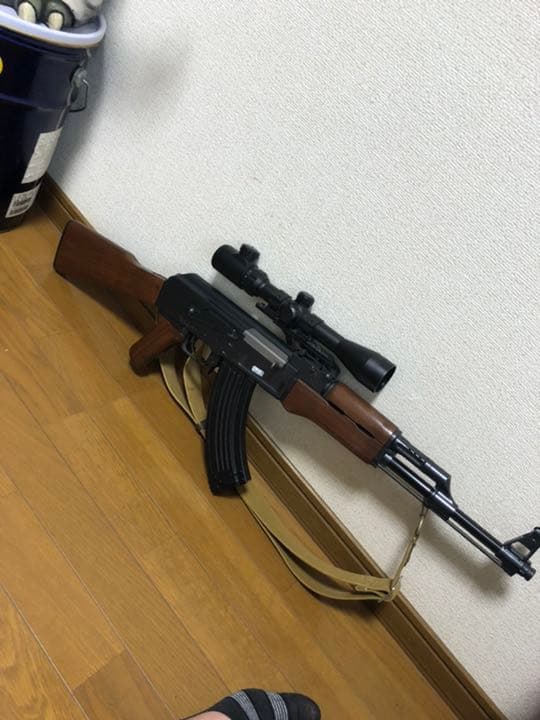 AK電動ガンスコープ付き