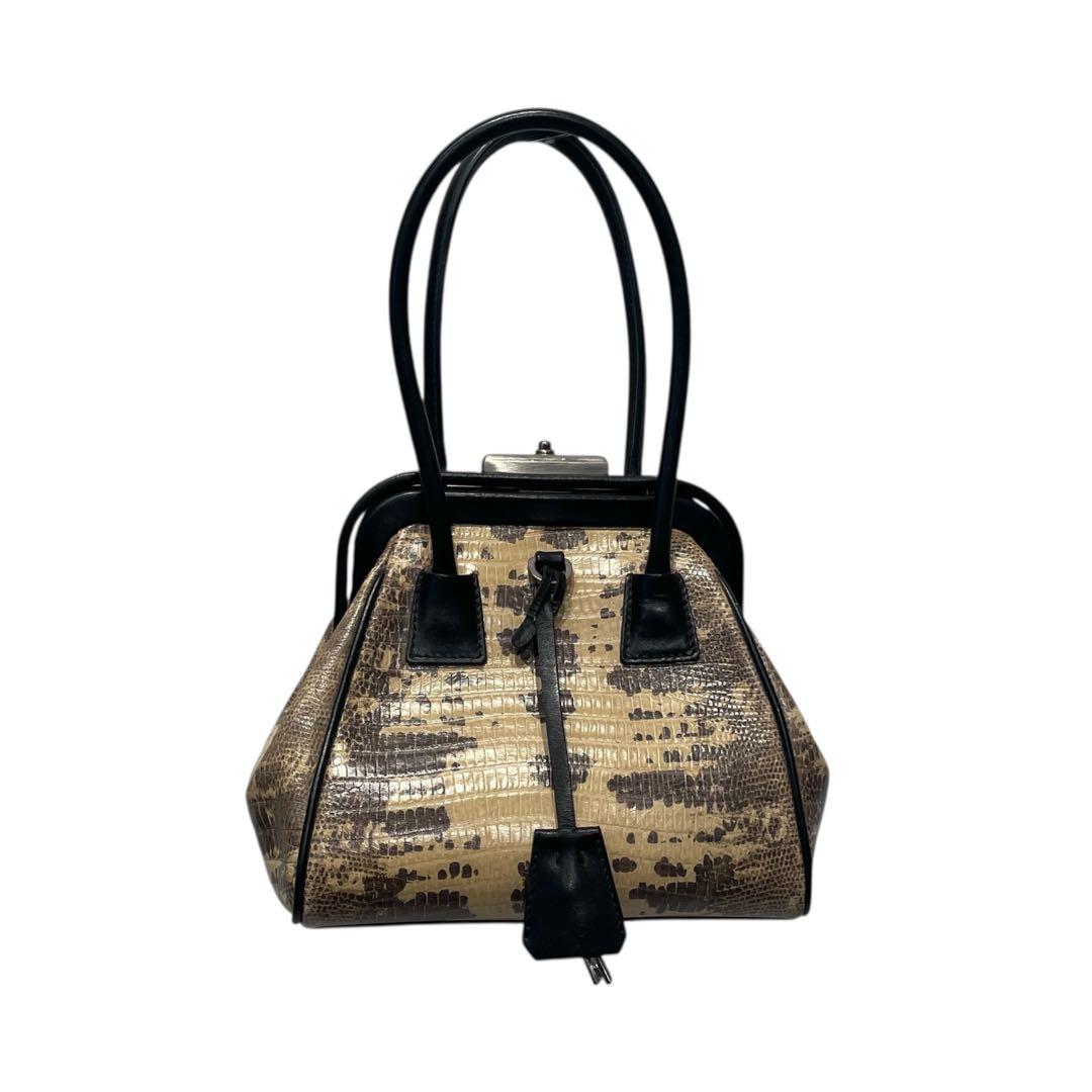 PRADA がま口 ハンドバッグ