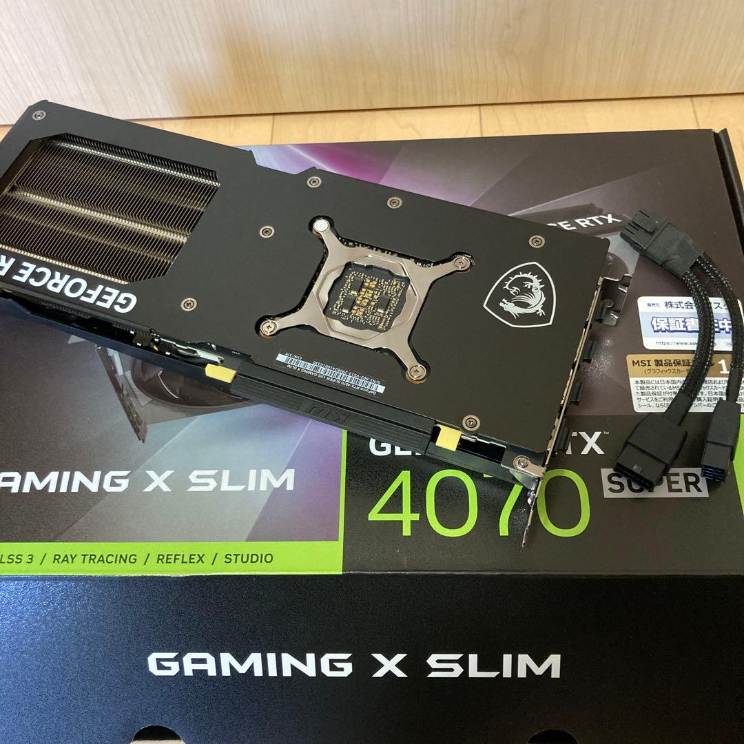 [最終値下げ]MSI RTX4070SUPER Gaming X Slim